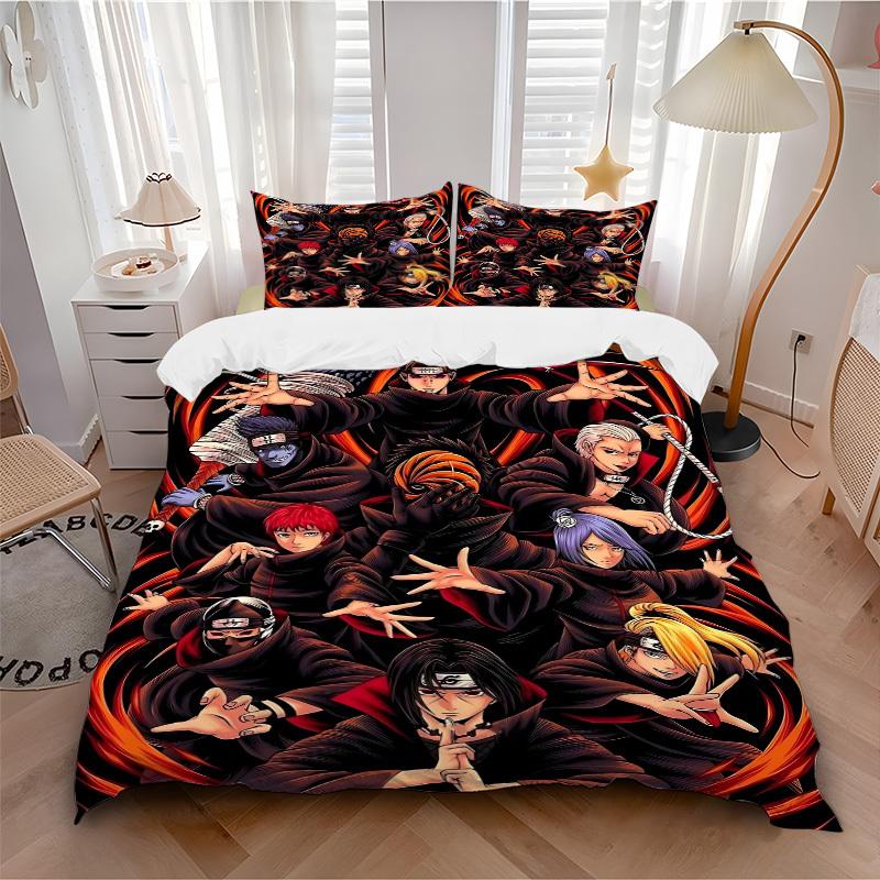 3pcs Naruto Characters Bedding Set: Perfect for Bedroom or Guest Room. Soft and Comfortable with No Core Included Yy251009205