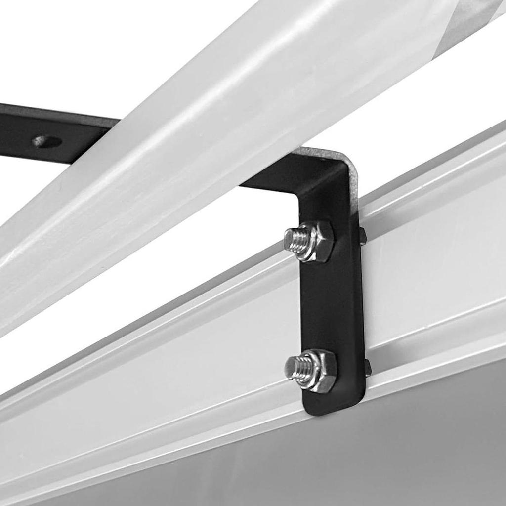 Car Awning Mounting Hardware Bracket Kit Universal Fit , Black Professional for Outdoor Camping