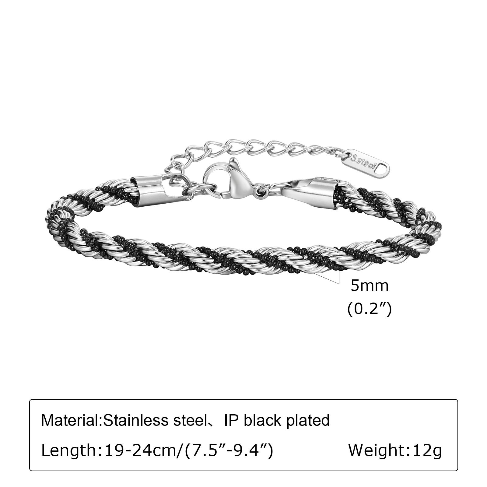 

Rectangle Chain Stainless Steel Jewelry Man Bracelets Punk Rock Wristband Gift For Dad Boyfriend Valentine s Day Silver Color