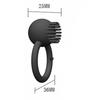 Anillo vibrador para pene, anillo vibrador para pene, retardante de erección, eyaculación precoz, juguete sexual erótico de larga duración para hombres, tren de bolas