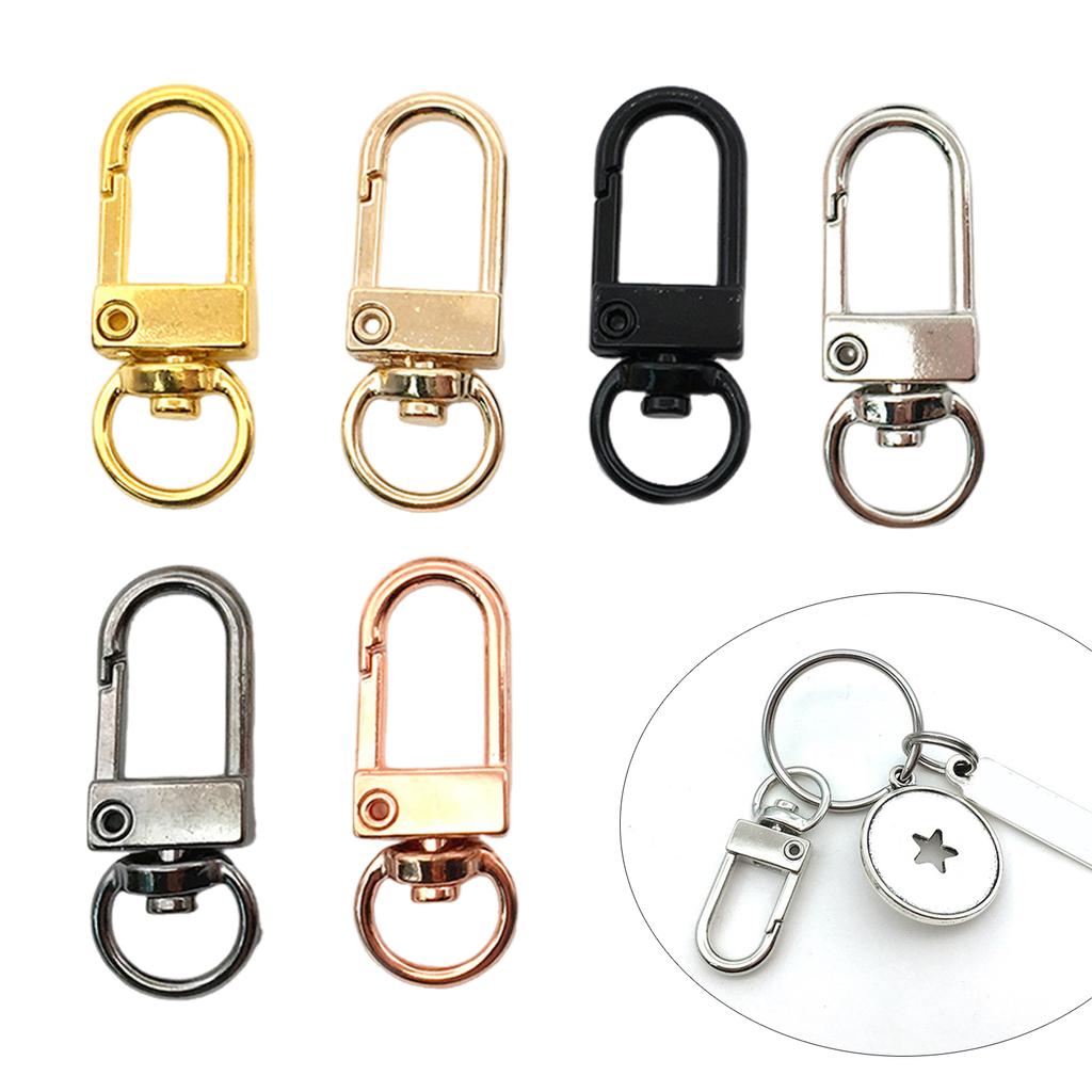 10 Pcs Metal Lobster Claw Clasps Swivel Snap Hooks Hardware Accessories for Bag Keychains Connector Jewelry Making