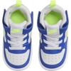 New Nike Court Borough 2 Anti-Slip Wear-Resistant Mid-Top Toddler Shoes Blue White Infant And Toddler HJ9281-488