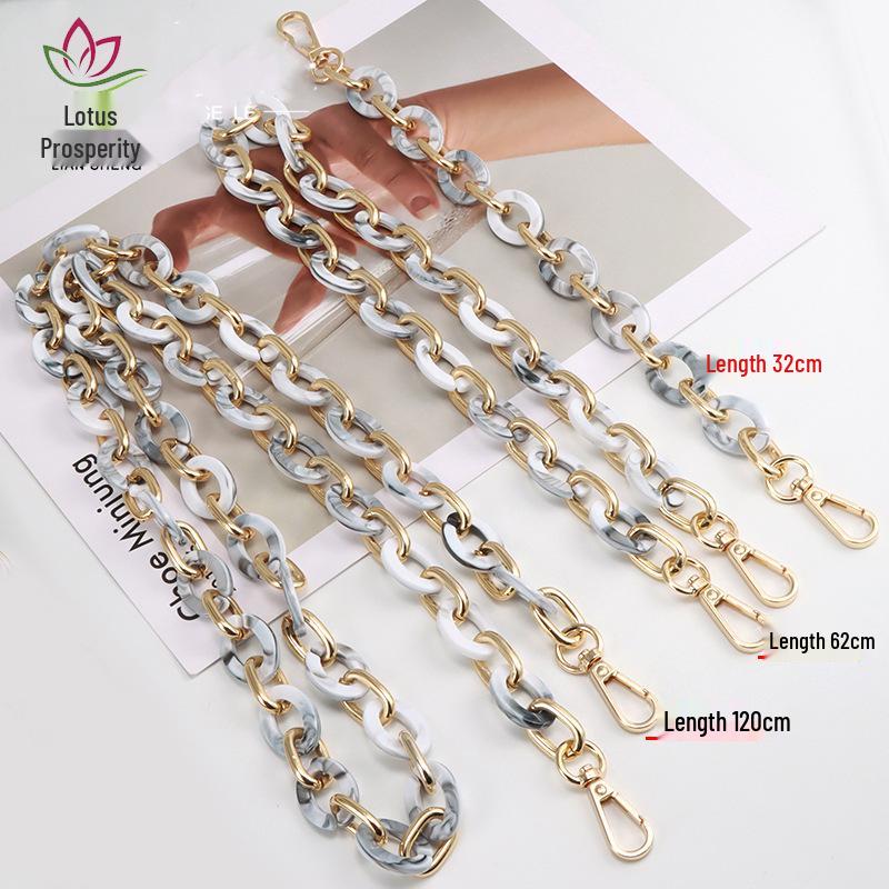 Acrylic Clip Aluminum Chain Crossbody Bag - Little Fragrance Style