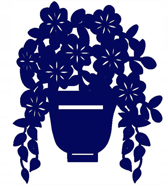 2. Flowerpot pendant, flowers, openwork decoration, COLORS
