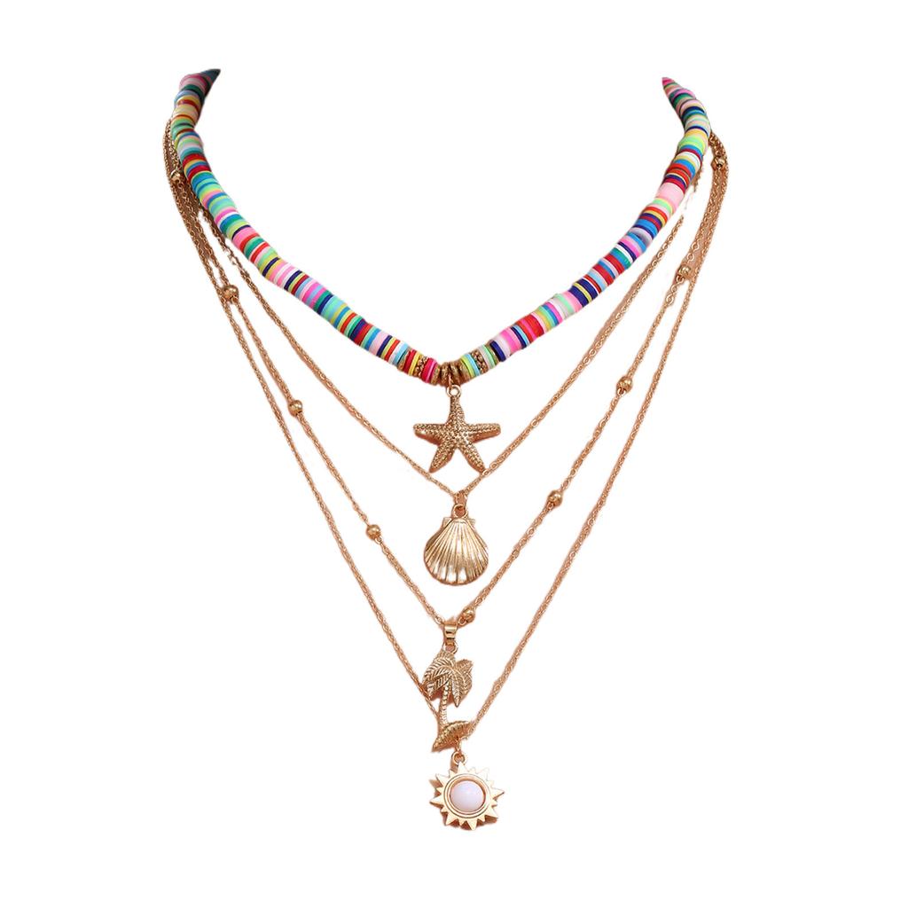 Distinct Layers Choker Necklace Classic And Fashionable Necklace For Women Pendant Necklace Retro