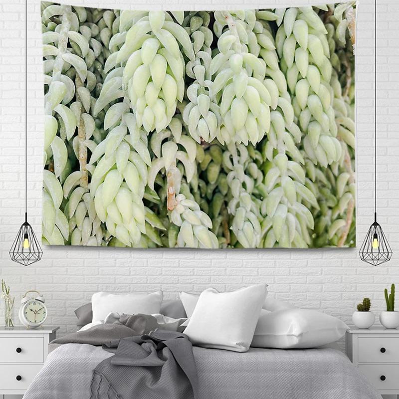 Flowers and Succulents Tapestry Home Wall Decoration Tapestry Office Living Room Tapestry