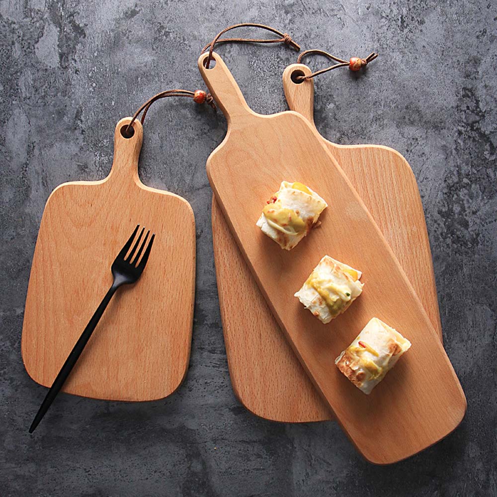 slip Bamboo Wooden for fruit bread Kitchen Cheese Board Desktop decor Chopping board Cutting Board