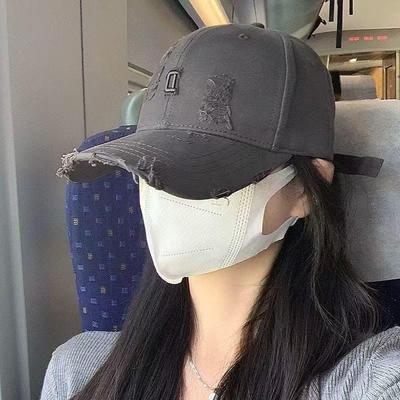 Unisex Wide Brim Retro Baseball Cap for Large Heads - Stylish Sunshade Duckbill Design