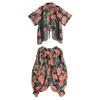 XITAO Hollow Out Asymmetrical Print Sets GYX1664
