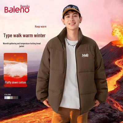 Baleno Herren Puffy Lässige Warme Winter Steppjacke