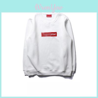 Supreme Heren Dames Skateboard Sweatshirt Jas Ronde Hals Jas Trui Pullover In Comfortabele Katoenmix