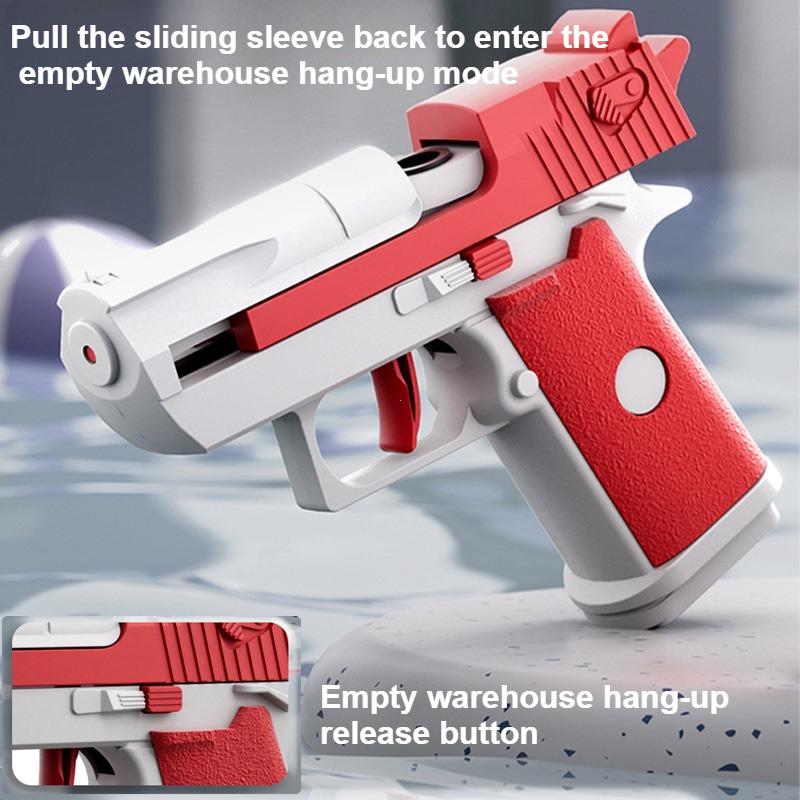 Mini pistola ad acqua manuale Desert Eagle Pistola Sparatutto Giocattolo da combattimento Pistola Gioco d'acqua Giocattolo estivo per esterni per Bambini Ragazzi Ragazze