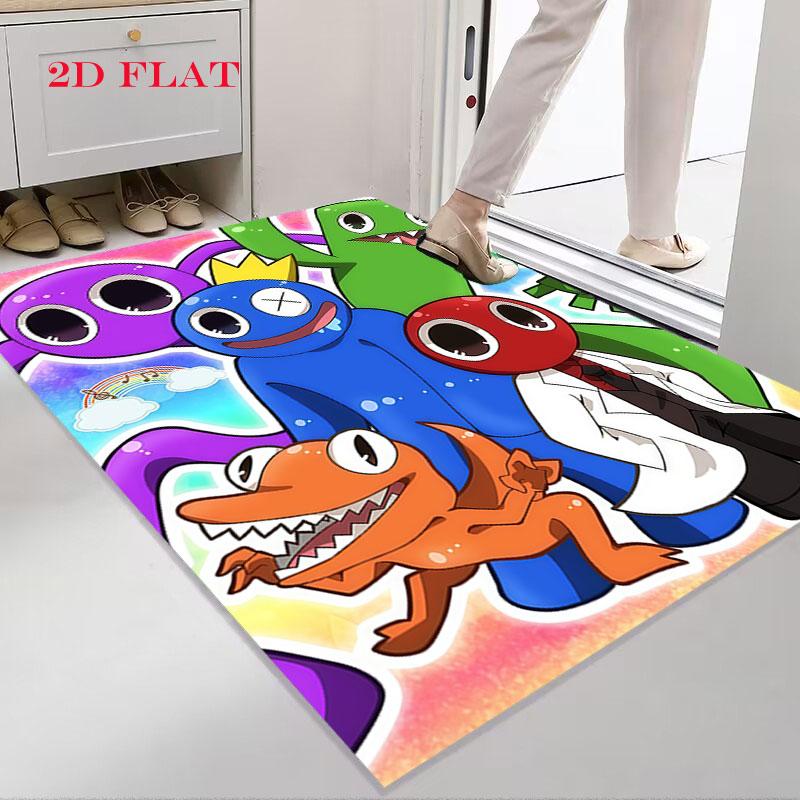 Rainbow Friends Force Carpet Rug for Living Room Bedroom Home Sofa Decoration,Kids Play Nonslip Floor Mat