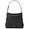 Kate Spade Dumpling Litchi Grain Cow Leather Shoulder Bag Large Women's Black KL013-001
