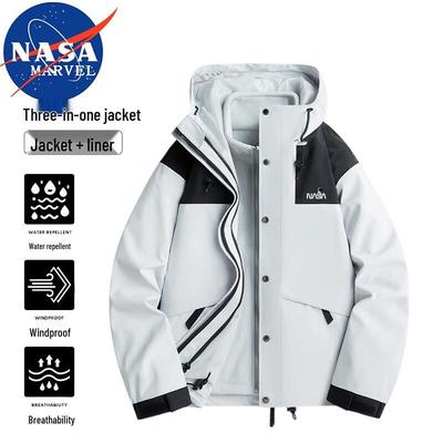 NASA MARVEL Herren 3-in-1 Outdoor Warme Jacke