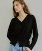 Ihr Button String Cardigan / Black