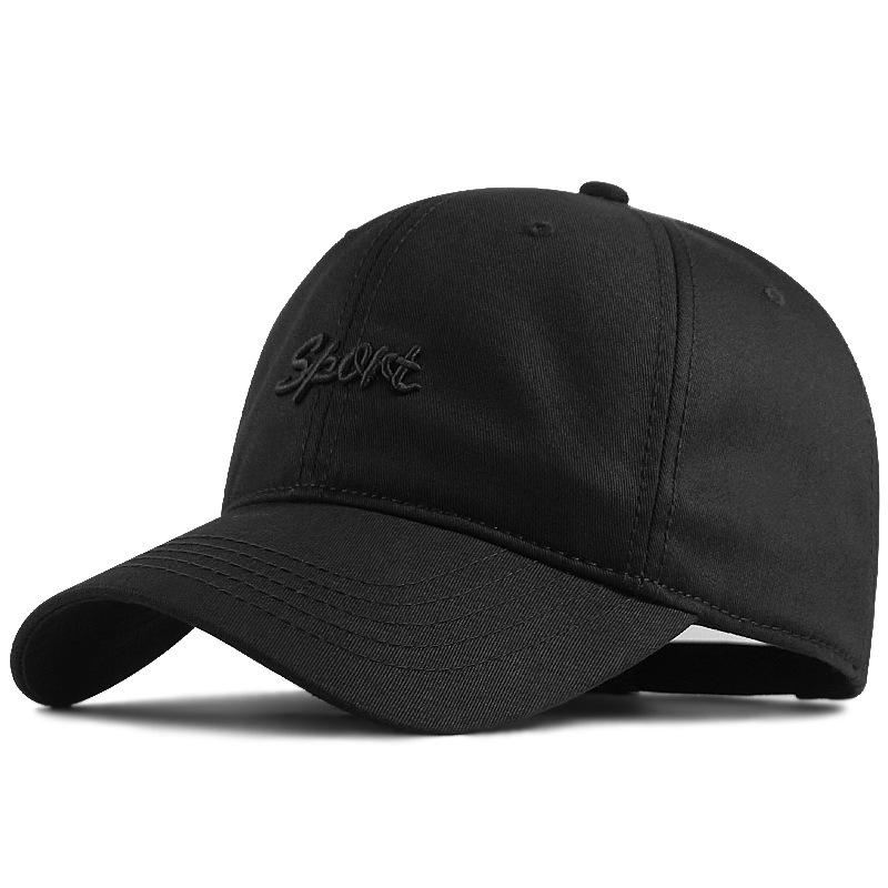 Hat Men's Spring and Autumn Big Head Circumference Baseball Cap Large Size Cotton Twill Soft Top Cap
