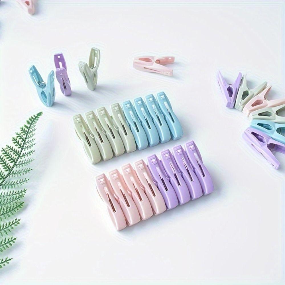 

16pcs Colorful Plastic Pegs Heavy Duty Laundry Clips Laundry Clothespins Outdoors 16pcs