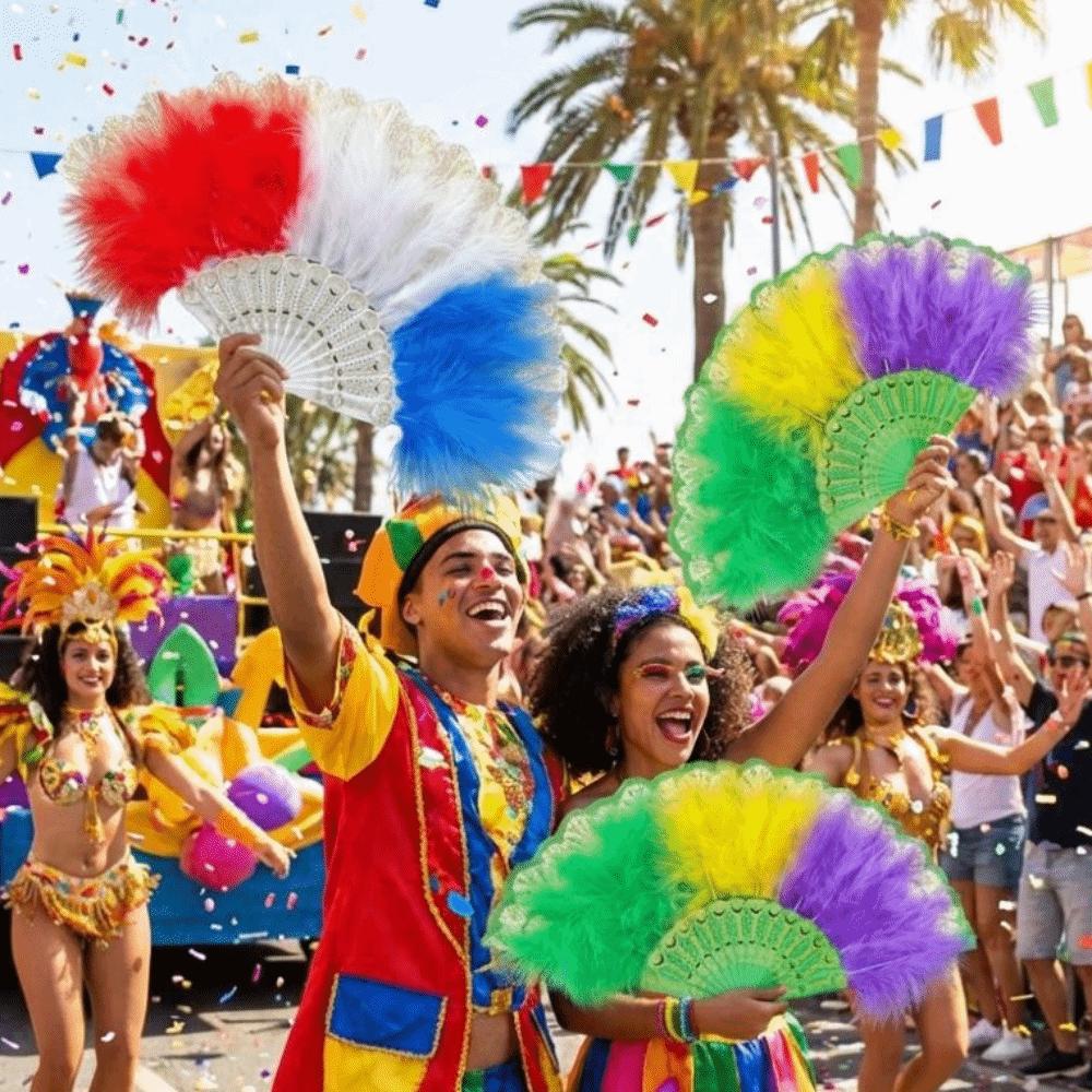 Plastikrahmen Feder Faltfächer Chinesischer Stil Spitze Fächer Tragbar Retro Handfächer Modenschau