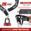 Radikal RK72120L Mini for motorcycle security chain 120 cm long with for bikes U-lock discs, Ø10 loop, anti-theft