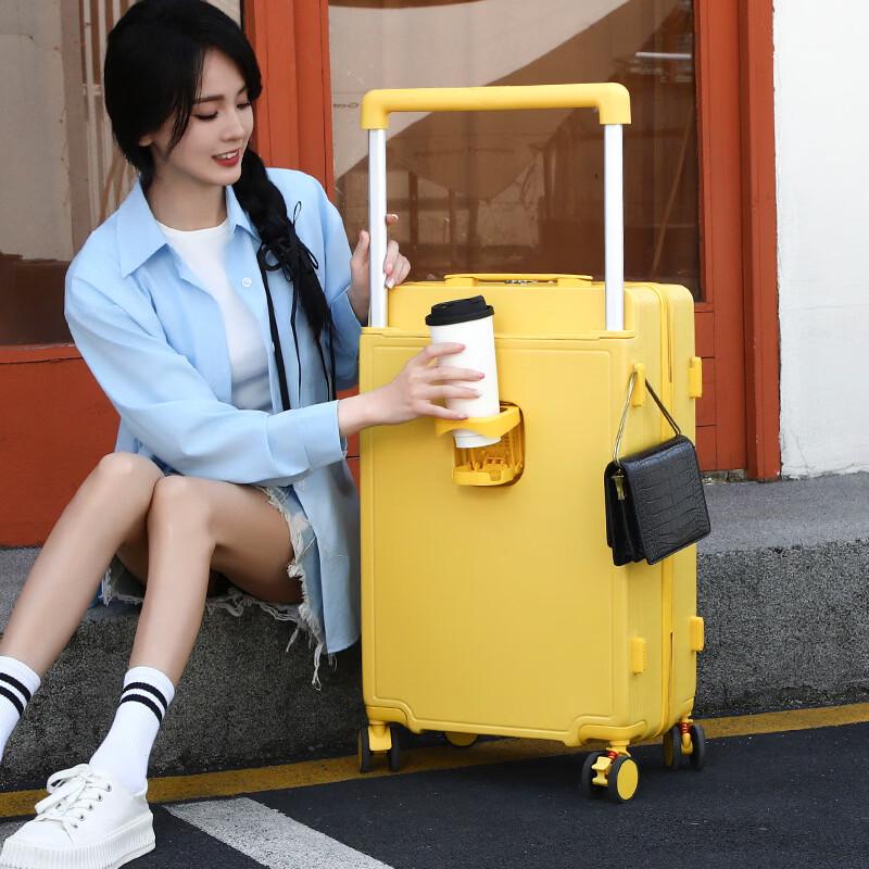 PACKAGE FASHION Wide Drawbar Travel Luggage