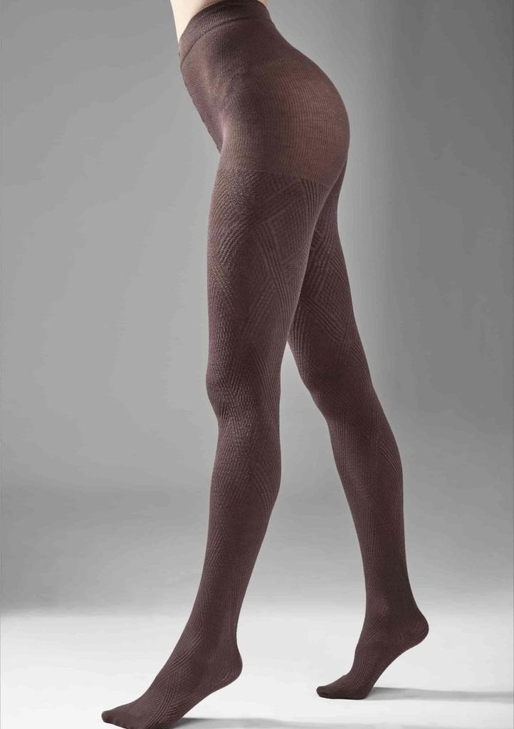 Rajstopy brązowe bawełniane 120 den 1930 Rambi Cottone Legs