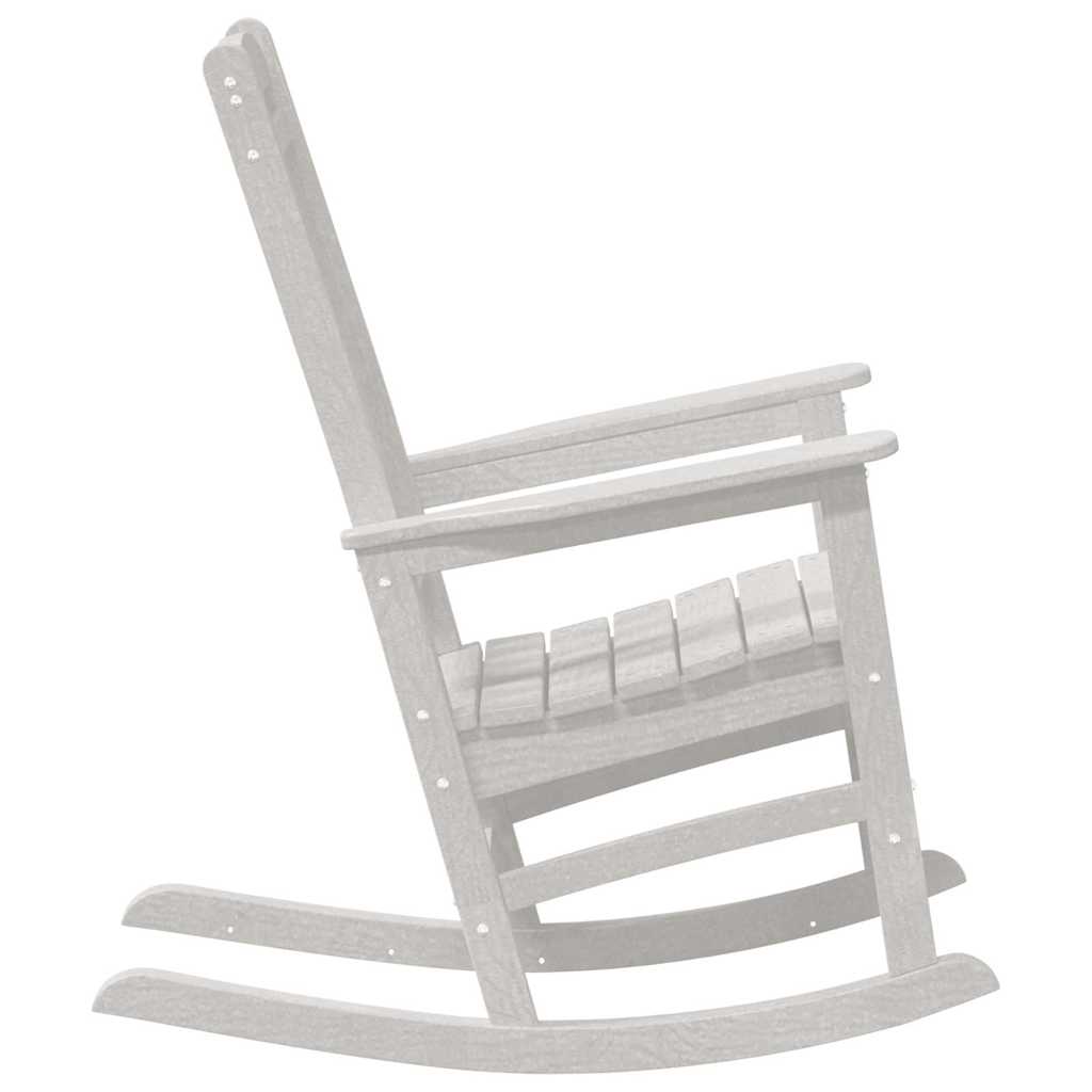Swing Chair 2 Pcs White 92 X 70 X 108 Cm Polyethylene