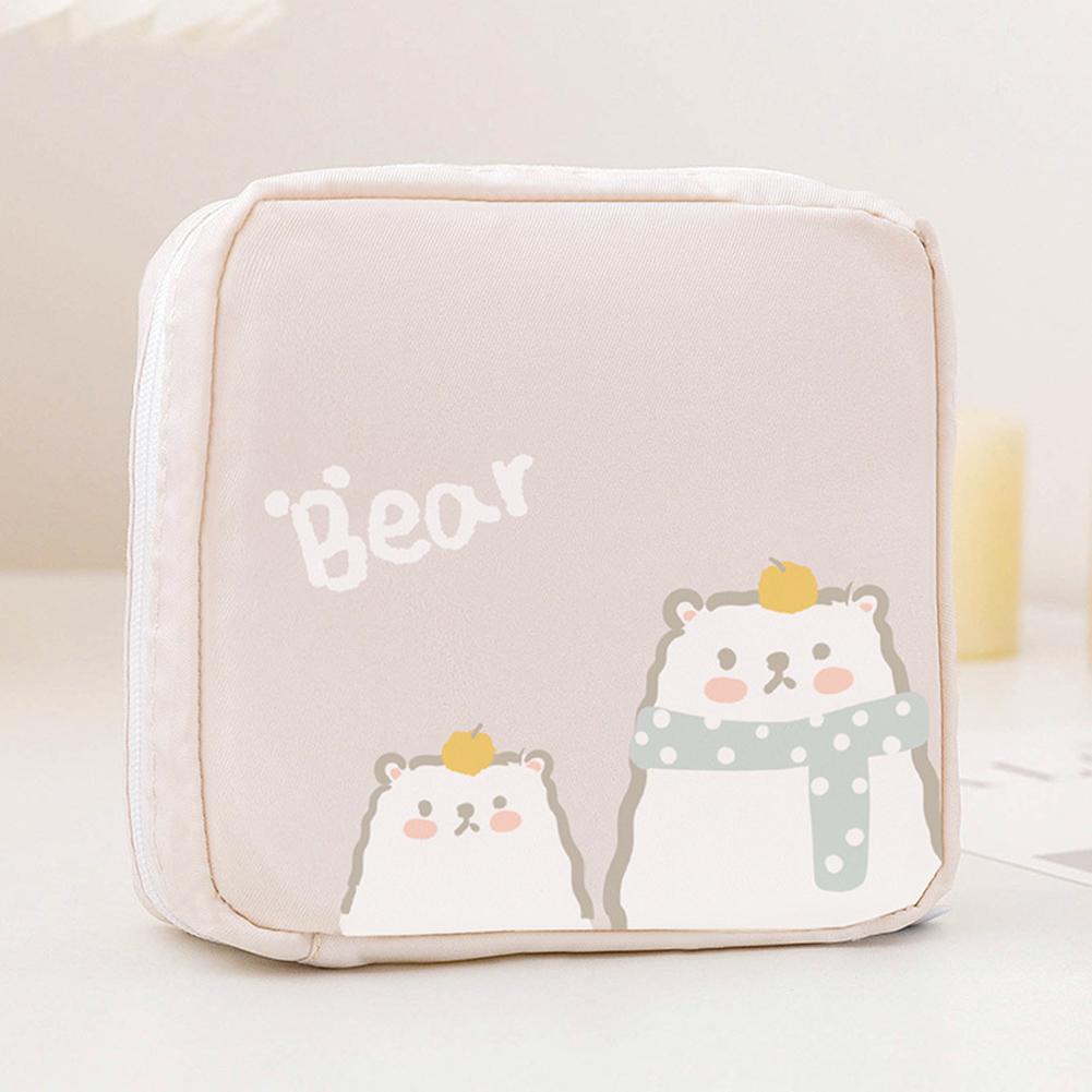 Women Tampon Storage Bag Waterproof Mini Sanitary Napkin Toiletry Bag Travel Cosmetic Bag Makeup Pouch Data Cable Women'S Bag