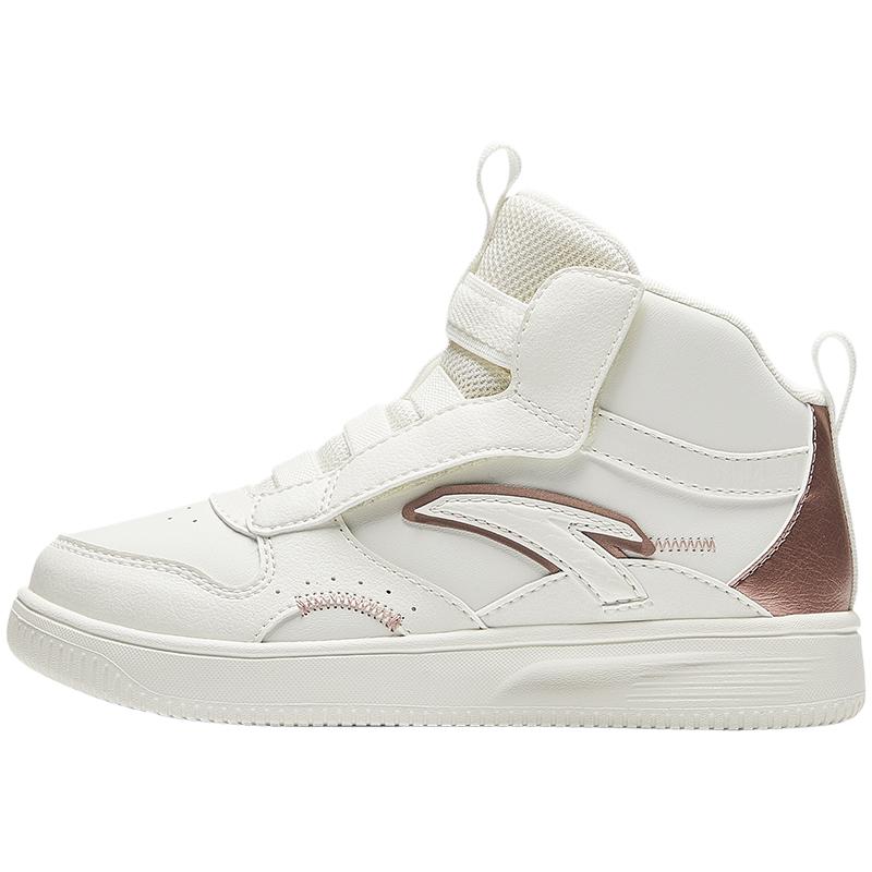 

Anta Kids Trendy Fashion Versatile Lightweight Shock Absorbing High Top Sneakers Kids Sneakers White Platinum A22439908-2 28