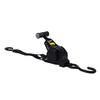 Retractable Ratchet Strap with Padded Handle 1 Inch 10 Feet Auto Retraction Tie Down Strap for Cargo Transport 1500lb