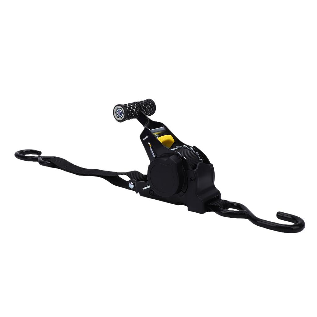Retractable Ratchet Strap with Padded Handle 1 Inch 10 Feet Auto Retraction Tie Down Strap for Cargo Transport 1500lb