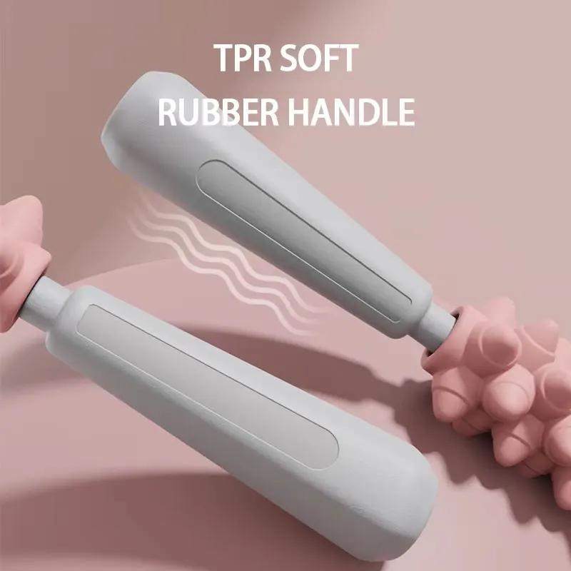 Massage Stick Yoga Fitness Wolf Teeth Muscles Massage Stick Calves Thighs Quadriceps Arm Forearm Relaxation Artifact Roller 48cm