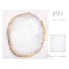 Tavolozza Pittura Disegno Colore per Nail Art in Resina Bordo Dorato Manicure Nail Strumento Fai da Te Bianco