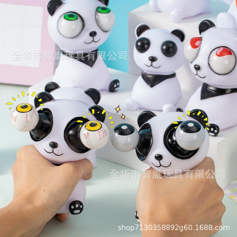 best seller Panda Squeezing Doll Gaze Pinching Music Relieving Stress Tool for Children's Stress Relief Toy