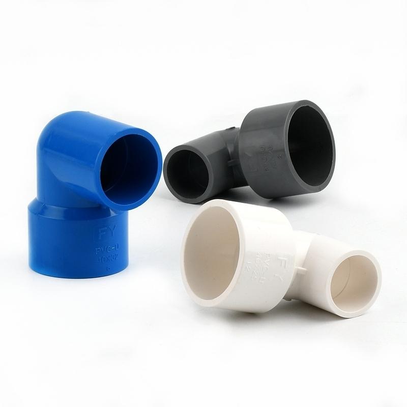 20,25,32,40,50,63mm PVC 90 ° Reducing Elbow Metric Solvent Weld Pipe Connector Aquarium Pond Agricultural Garden Fitting