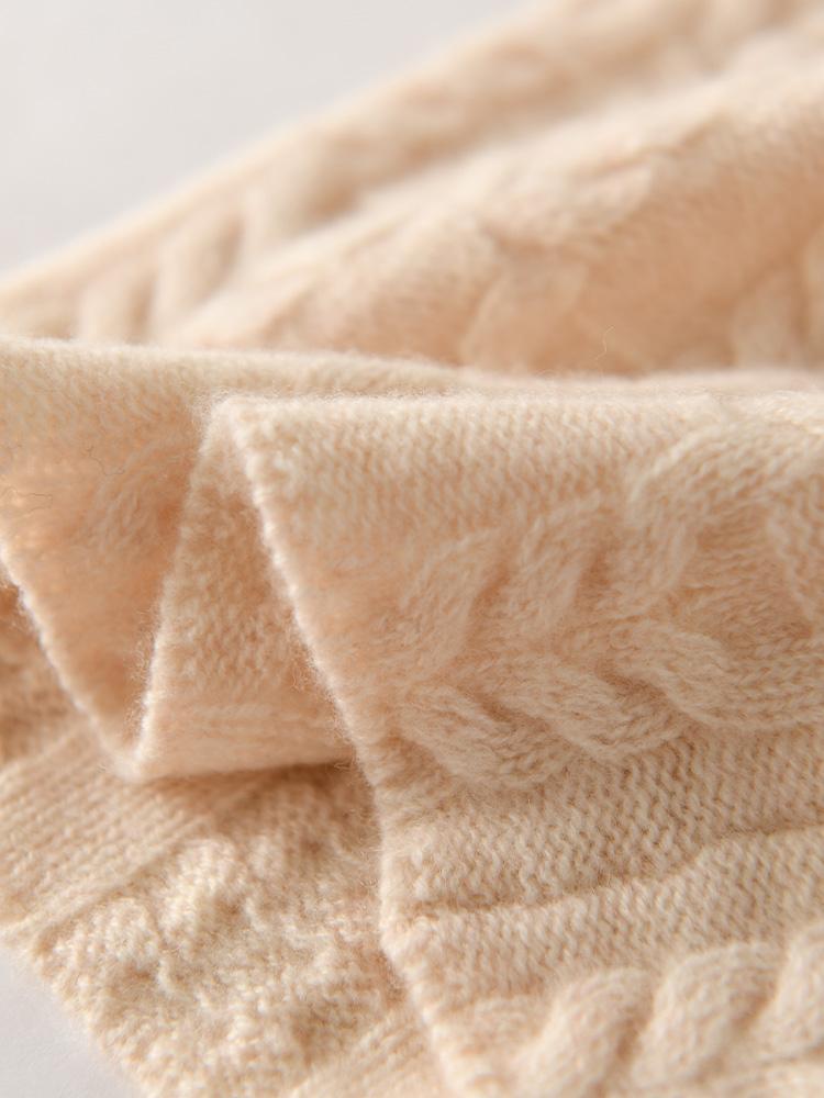 100% Kaschmir Mütze für Damen Winter Herbst Weich Warm Luxus Kaschmir Mütze Mode Blumenmuster Slouchy Skullies Mütze