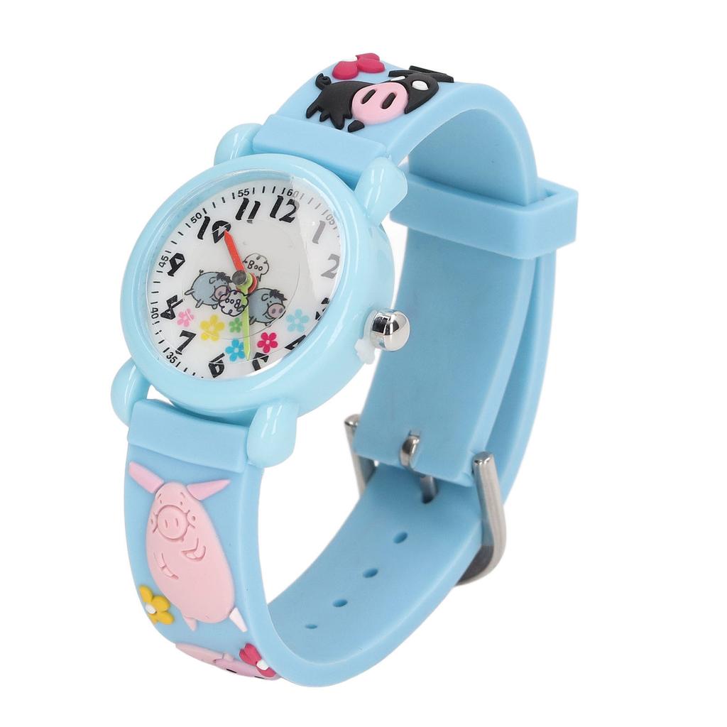 3D Cartoon Watch Toys Clear Scale Cute Decoration Waterproof Kids Watch for 3 To 8 Years Old Boy Home School