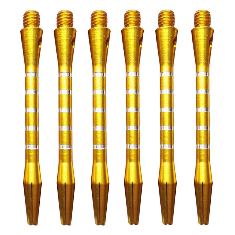 6Pcs Aluminum Throwing Darts 53Mm Short Five-Line Metal Darts Rod Thread Darts Darts Accessories Indoor Darts Sport