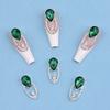 10pcs Y2K Starry Sky Large Crystal Gemstone Long Nail Pendant Dropstone Hollow Large Nail Jewelry Style Long Nail Design