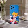Sparkle Pastel S-Sailor M-Moons Phone Case For iPhone 17pro,16,15,14,13,12,11 Plus,Pro Max,XS,Soft Silicone Black Cover