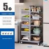 Beifu Modern 5-Tier Carbon Steel Kitchen Storage Rack