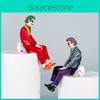 Ornamentino per Auto Joker Action Figure in PVC con Maschera Rimovibile per Veicoli