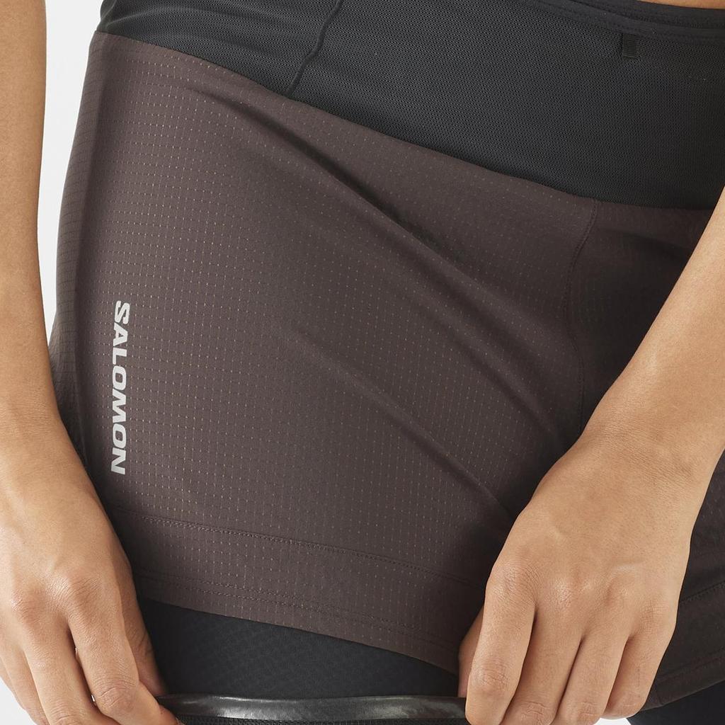 SALOMON Comfortable Versatile Commuting Casual Shorts Women Shorts Coffee-Bean LC2438300