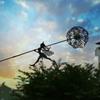 1pc Metal Flower Fairy Dandelion Park Plug-in Garden Craft Ornaments for Outdoor Yard Garden Terrace Decoration