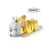 Small Blocks Diy Construction Plaything Husky Shiba Inu Bully Animal Dog Corgi Micro Blocks Kids Gifts Girls Birthday Present Pet Shop Moyu