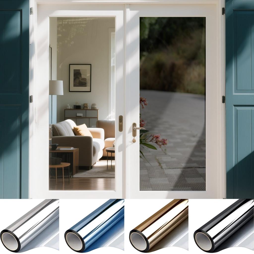 Window Sunscreen Insulation Film  Electrostatic Glueless Glass Film Solar Film Household Balcony50*100cm