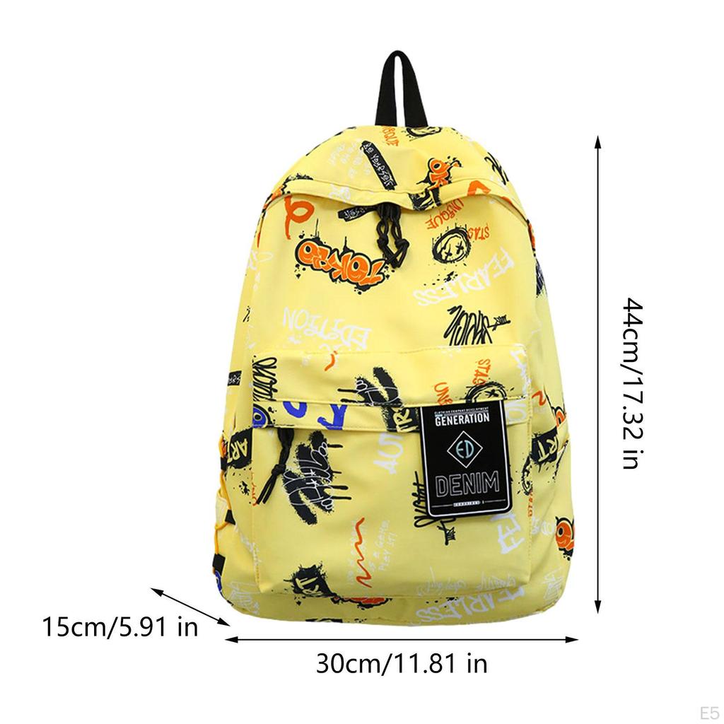 Graffiti Backpack Bookbag Knapsack Schoolbag for Boys Girls Women Men College