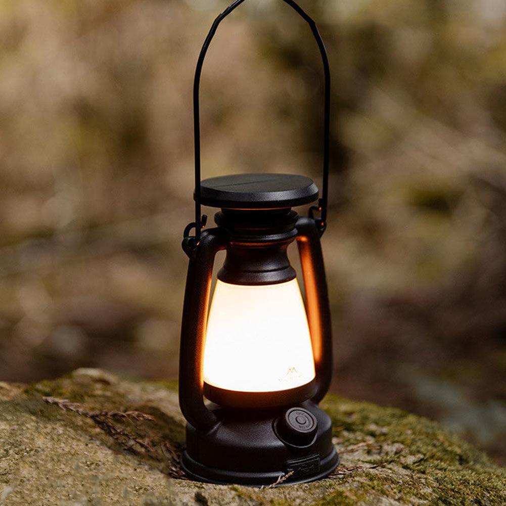 Vintage Lantern Portable Rechargeable Hanging Camping Lamp LED Table Lamp Courtyard Decor Garden Lantern Lighting Lamp