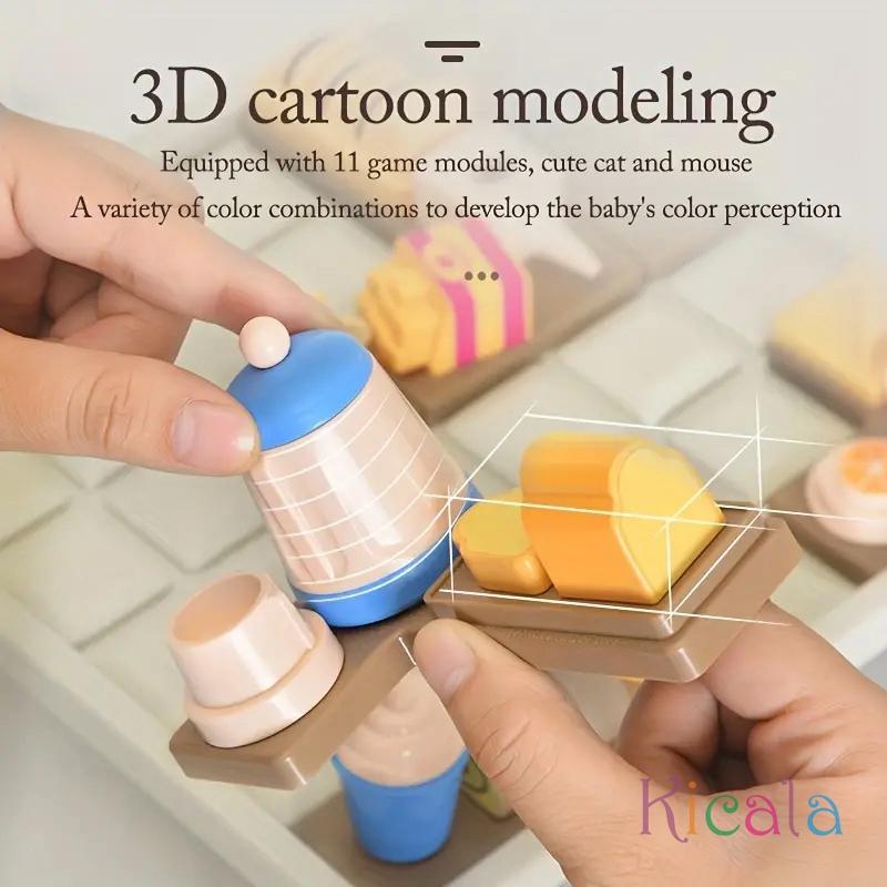 Cat & Mouse Logic Game Family Montessori Puzzle Board Game Children Education Learning Toys Birthday Christmas Gift