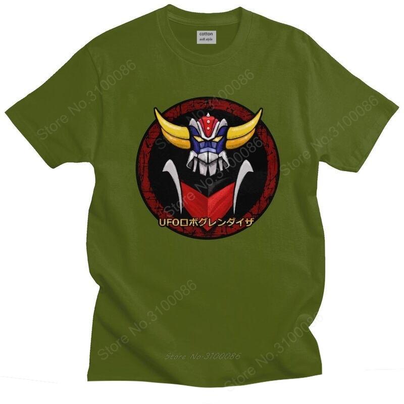 Grendizer Ufo Robot T Shirt Unisex Short Sleeve Goldrake Mecha Anime Tshirt Graphic Tee Tops Preshrunk Cotton Regular Fit Tshirt